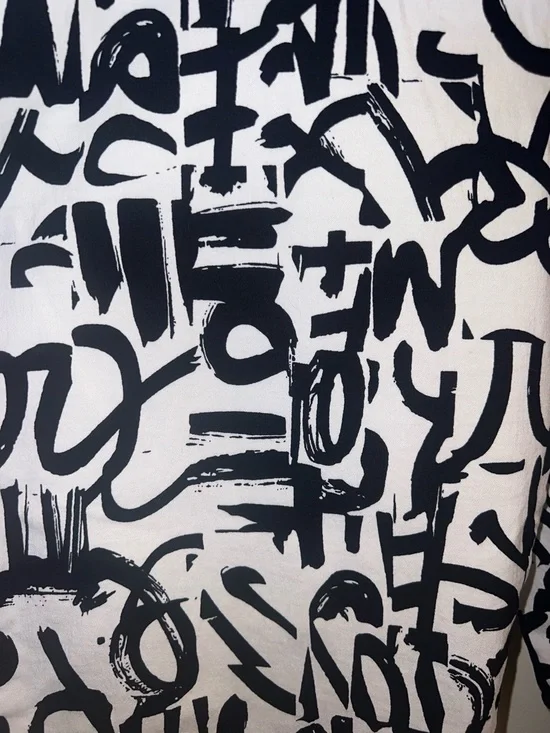 Swing Control Pull On Stretch Golf Pants Size 16 Black White Print - Picture 8 of 12